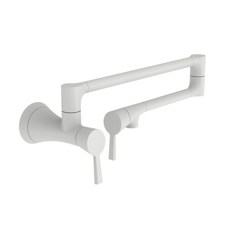 Newport Brass Pot Filler, Wall Mount in Matte White 2500-5503-52